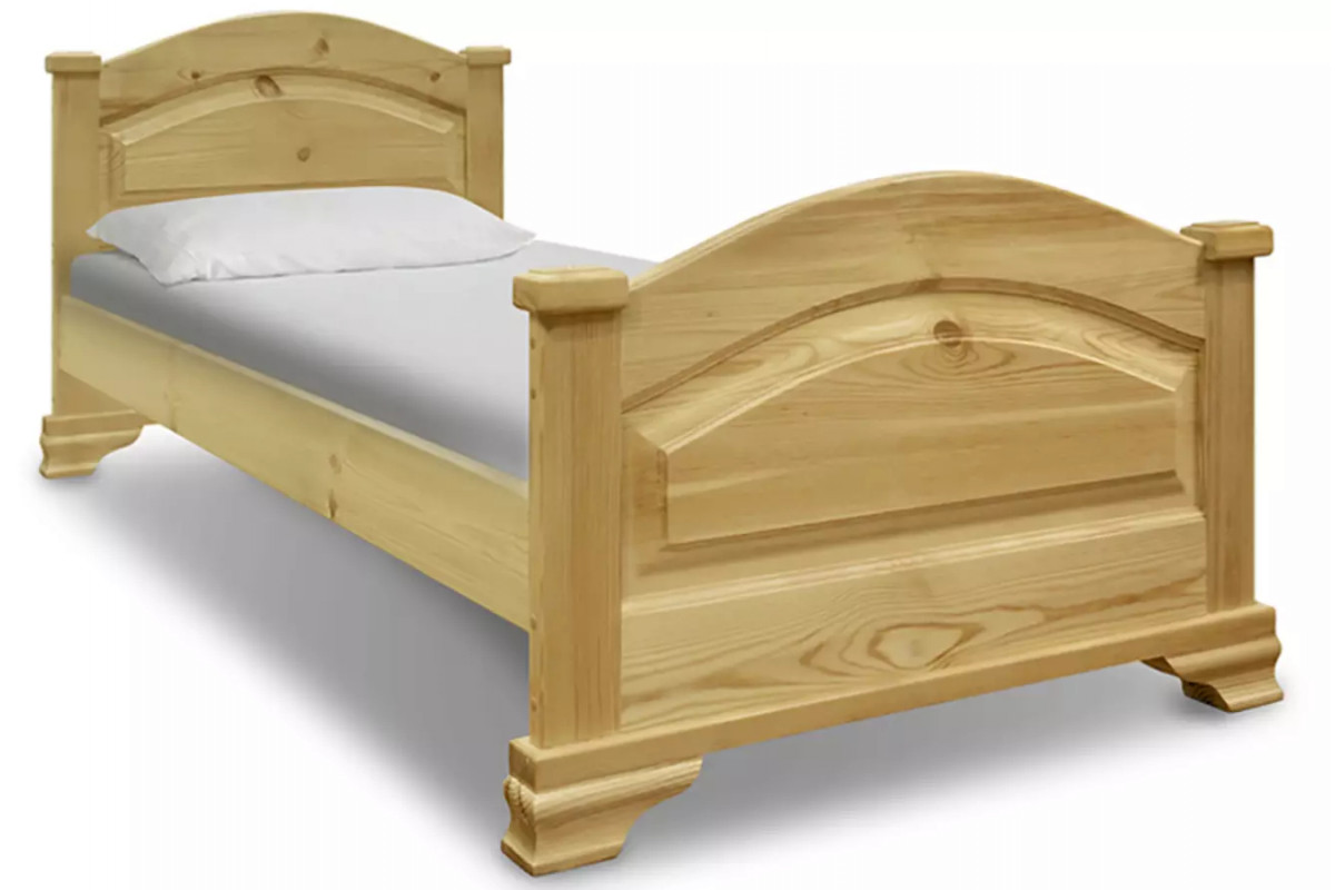 Кровать односпальная из массива недорого