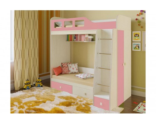 Кровать детская Астра-3 Розовый