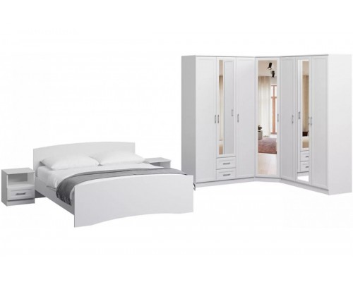 Модульная спальня Милена-4 Белый