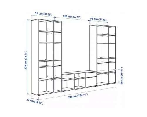 Стенка Вихалс-5 Икеа (IKEA)