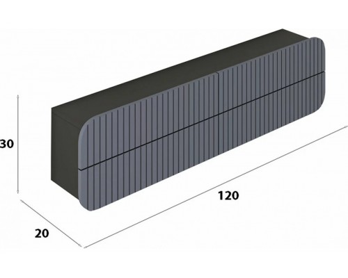 Стенка ТВ-3 (Модерн-Лофт)