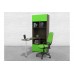 Письменный стол GK ST 100 Дуб Венге-Зеленый со стеллажом