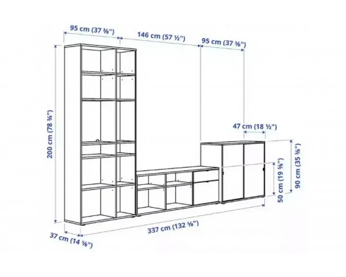 Стенка Вихалс-7 Икеа (IKEA)