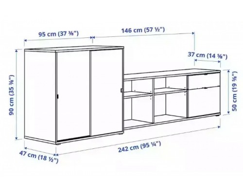 Стенка Вихалс-8 Икеа (IKEA)