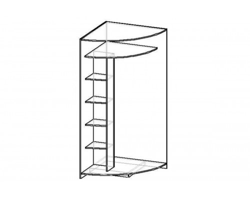 Шкаф-купе радиусный 3-2 Аристо