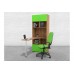 Письменный стол GK ST 100 Табак-Зеленый со стеллажом