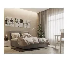 Кровать Афина Люкс Кантри Грей