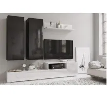 Стенка модульная Денвер New Germanik Black-White