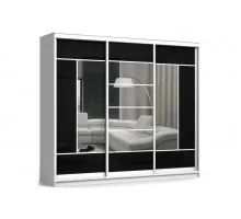 Шкаф-купе Колизей 4 Black/Mirror