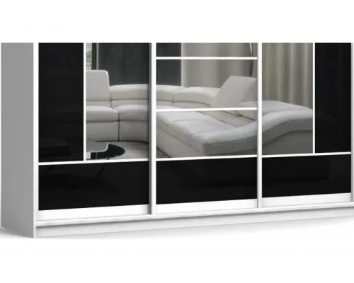 Шкаф-купе Колизей 4 Black/Mirror Шкаф-купе Колизей 4 Black/Mirror