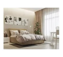 Кровать Афина Люкс Кэмел -140 с матрасом