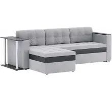 Диван угловой Атланта Сountry Light Grey со столиком