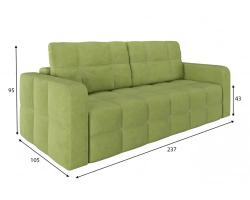 Диван Денди (Клэр) Plush Green Диван Денди (Клэр) Plush Green