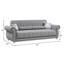 Диван Роуз Grey