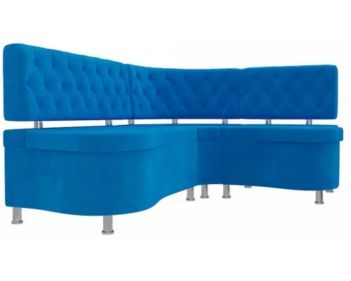 Кухонный диван Вегас Plush Blue угловой Кухонный диван Вегас Plush Blue угловой