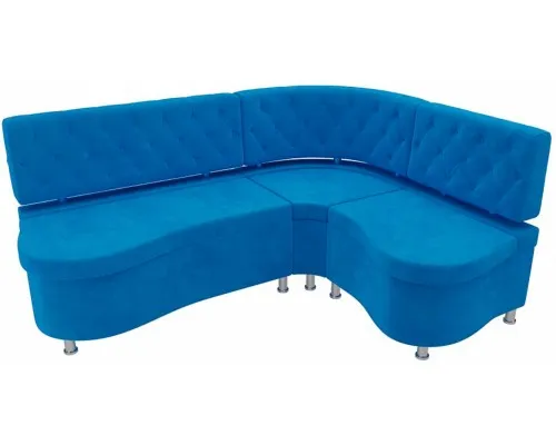 Кухонный диван Вегас Plush Blue угловой Кухонный диван Вегас Plush Blue угловой
