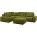 Диван модульный угловой Гунер-1 Plush Green