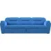 Диван прямой Бостон Plush Blue дельфин
