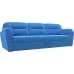 Диван прямой Бостон Plush Blue дельфин