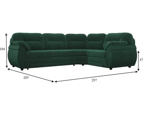 Диван угловой Бруклин Green Диван угловой Бруклин Green